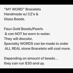 🌺WORD & NAME🌺 Bracelets